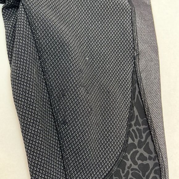 Lululemon Wunder Under Crop Align 23” gray and black multi leggings size 6 Flaws - Picture 4 of 12